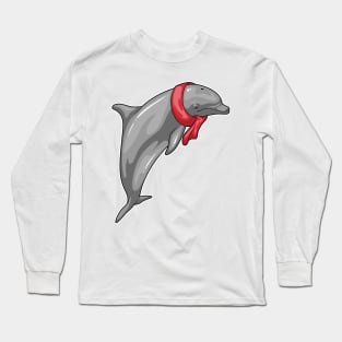 Dolphin Scarf Long Sleeve T-Shirt